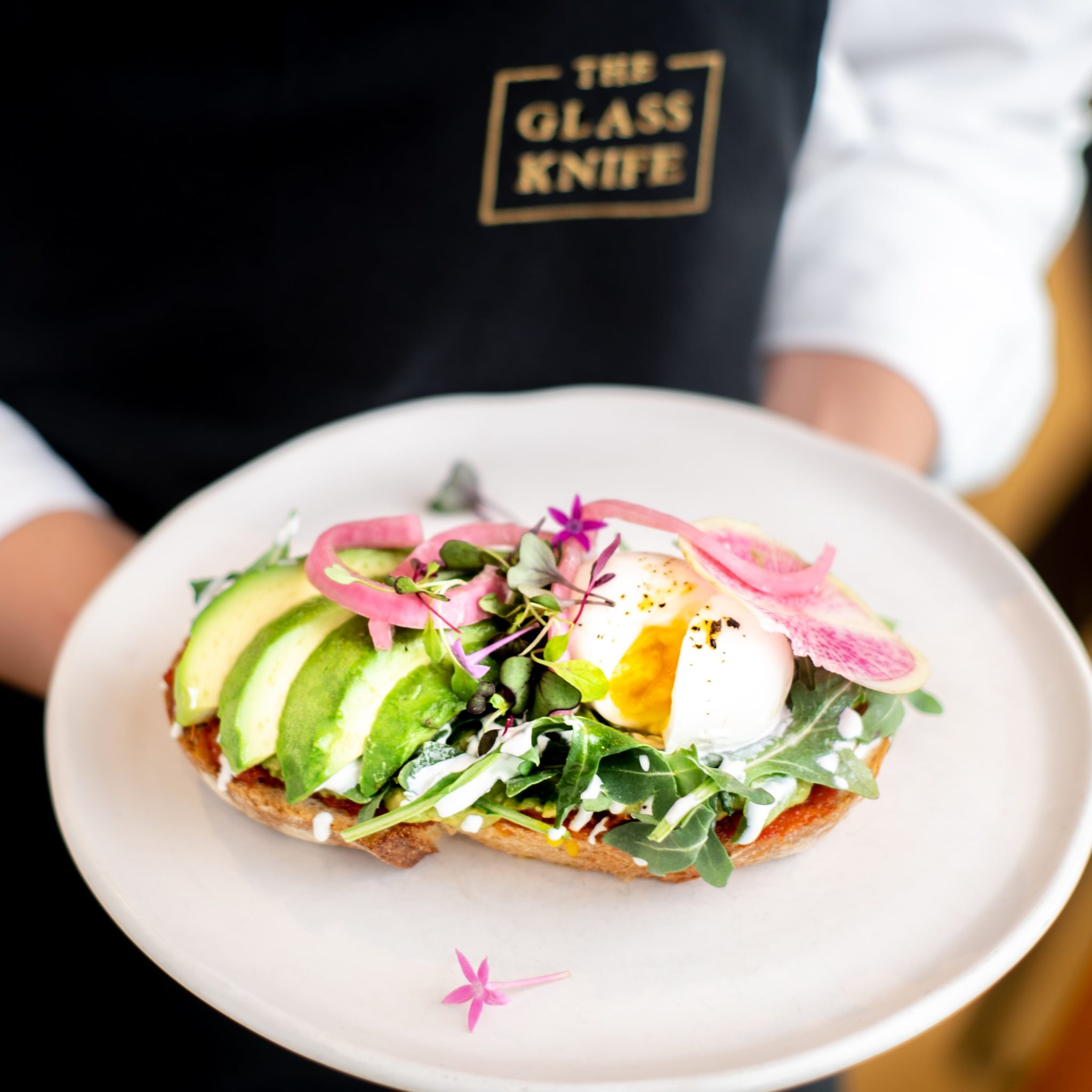 Breakfast Near Me and Winter Park Brunch Restaurant at The Glass Knife - Avocado and Egg Toast