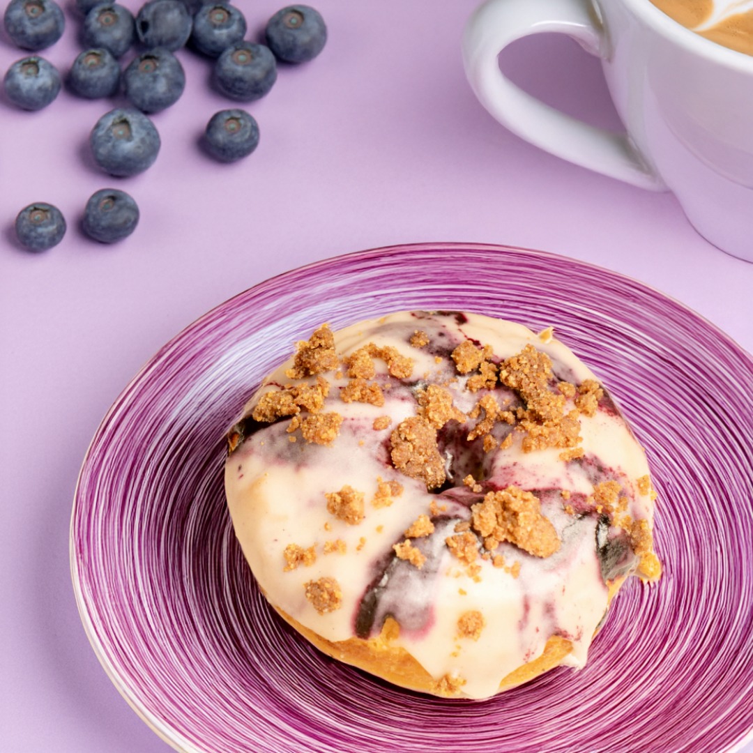 Donut from The Glass Knife in Winter Park, FL - Blueberry Pancake Donut