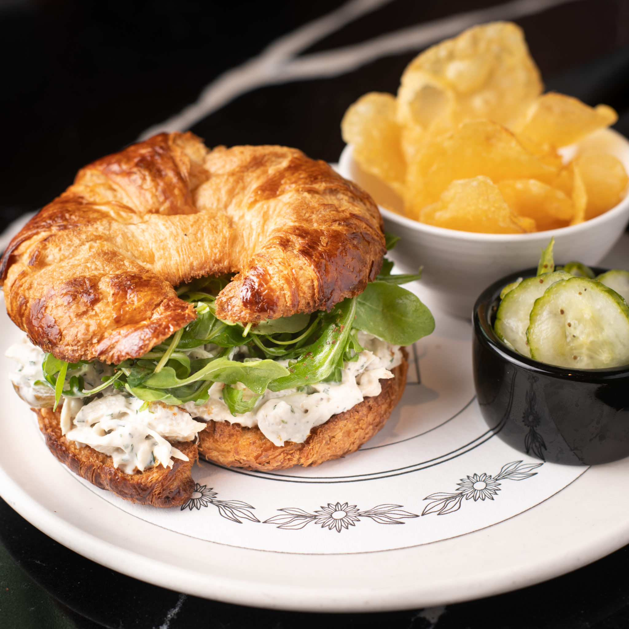 Winter Park Lunch Menu - The Glass Knife in Winter Park, FL - Chicken Salad on Croissant