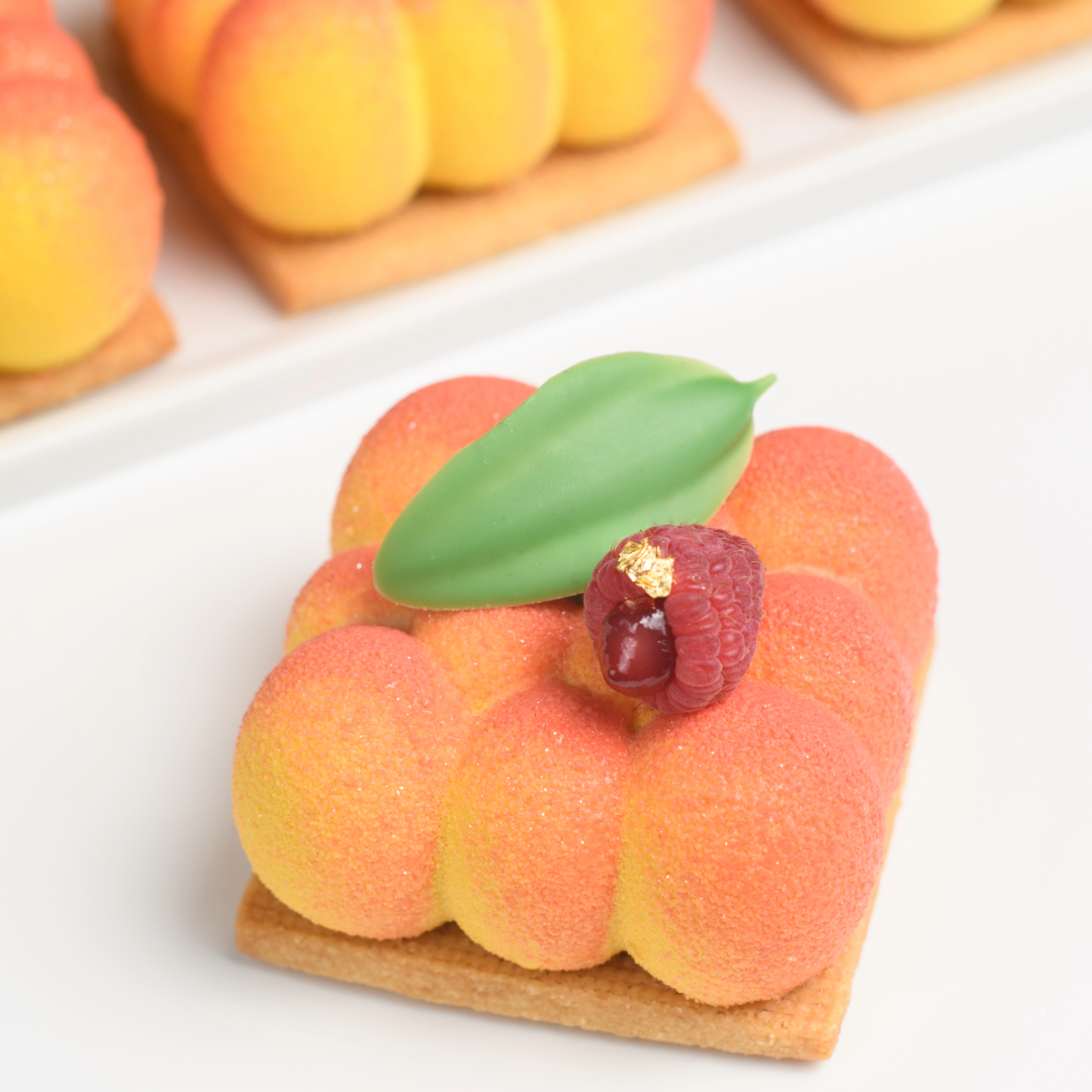 Dessert from The Glass in Winter Park, FL - Peach Bellini Pastry