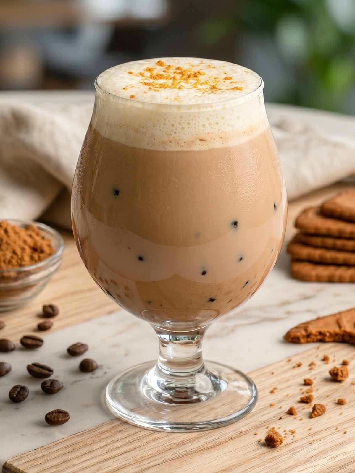 Cookie butter cold foam with Onyx Monarch espresso.